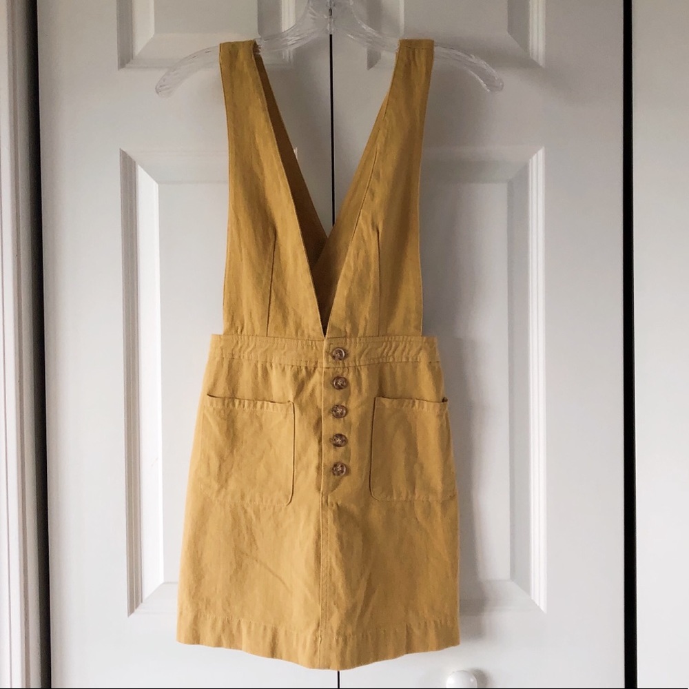 Yellow mini dress